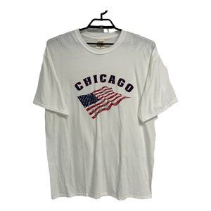 Comfort Color men's Tee short sleeve white CHICAGO size XL